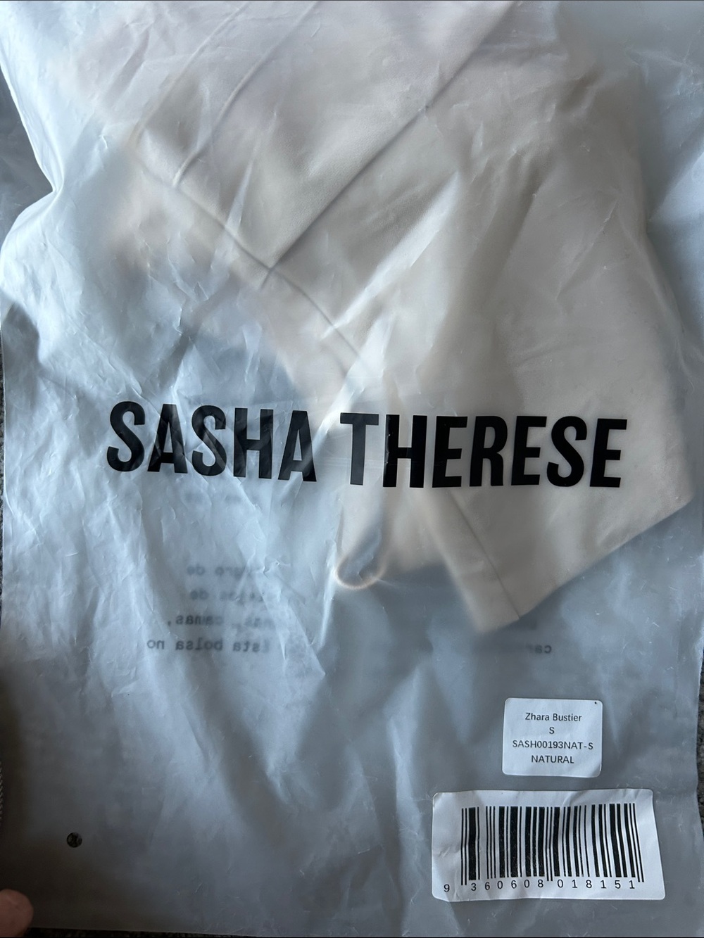 Sasha Therese Zhara Bustier Natural S - Picture 8 of 9